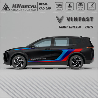Decal dán xe LIMO GREEN -  Tem dán xe LIMO GREEN mẫu mới nhất nhiều màu sắc ( MẪU 005 )
