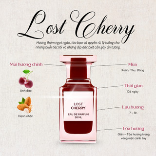 Nước hoa nữ TF Lost Cherry | Mùi hương ngọt ngào | Sexy, Nóng bỏng