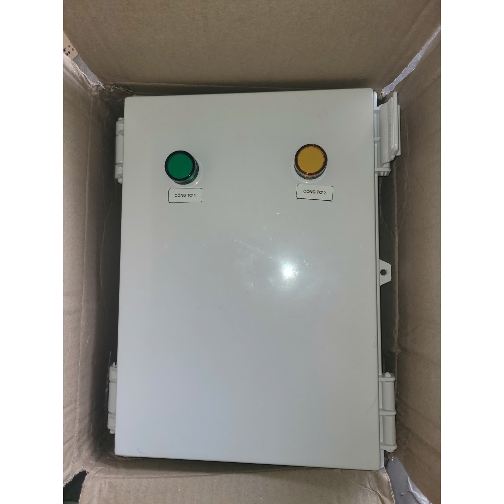 Tủ NHỰA NGOÀI TRỜI chuyển nguồn 2 công tơ 125A- cầu dao chuyển tự động 2 công tơ- TỦ NHỰA ABS CHỐNG NƯỚC- CHỐNG HAN RỈ