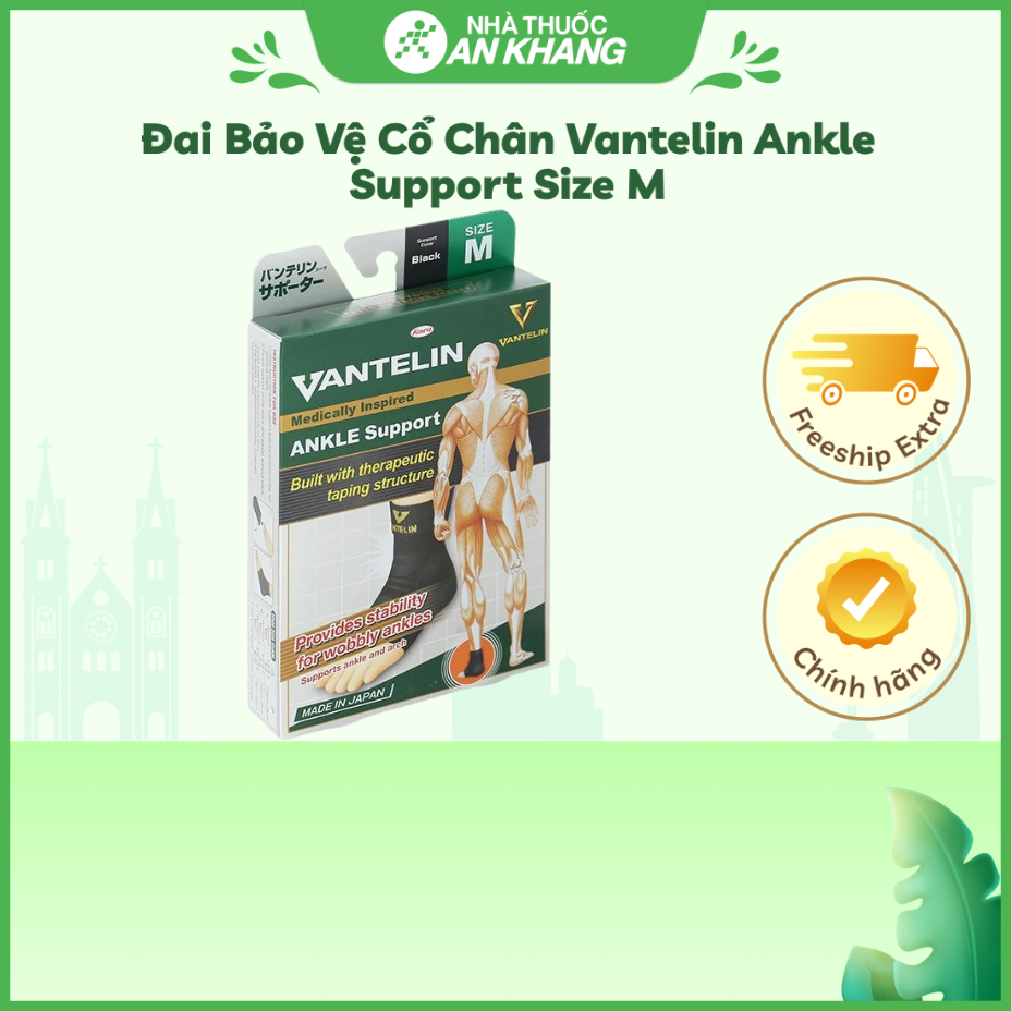 Đai bảo vệ cổ chân Vantelin Ankle Support size M