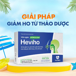 [HỘP 3 VỈ] Viên Ngậm Ho HEVIHO Giảm Ho Giảm Đờm Giảm Triệu Chứng Đau Rát Họng Viêm Phế Quản