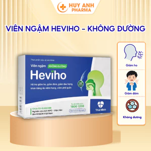 Viên Ngậm Ho HEVIHO Giảm Ho Giảm Đờm Giảm Triệu Chứng Đau Rát Họng Viêm Phế Quản