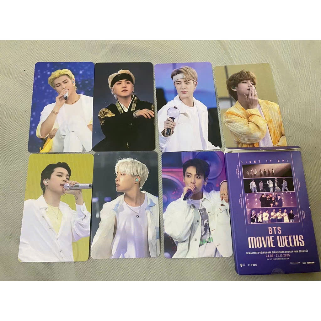 Bộ 7 Card BTS Movie Weeks chính hãng CGV | Shopee Việt Nam