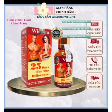 Viên Uống Wisdom Weight Indonesia Loại 1.Giúp ăn ngon miệng, ngủ ngon . Hộp 25 viên