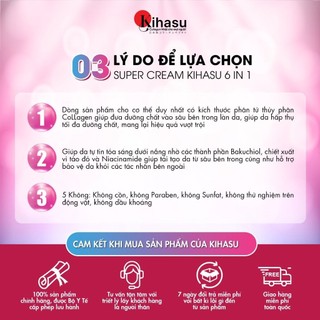 [LIVE] Kem Dưỡng Ẩm Collagen Kihasu Peptide 6in1 Giúp Da Căng Bóng, Trắng Sáng Tự Nhiên, Mờ Nám