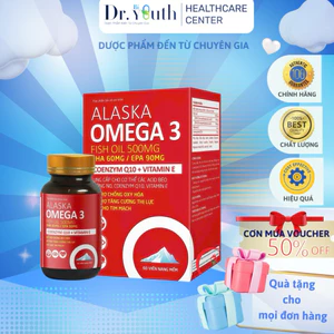 VIÊN DẦU CÁ ALASKA OMEGA 3 – FISH OIL 500MG. GIÚP BỔ NÃO TĂNG CƯỜNG THỊ LỰC, CHỐNG OXY HÓA,.