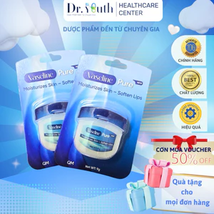 Sáp dưỡng môi Vaseline Pure mềm mượt dịu nhẹ 9g