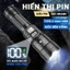 ĐÈN PIN LED SIÊU SÁNG SẠC USB - Phóng To Thu Nhỏ, Dùng Cắm Trại Ngoài Trời