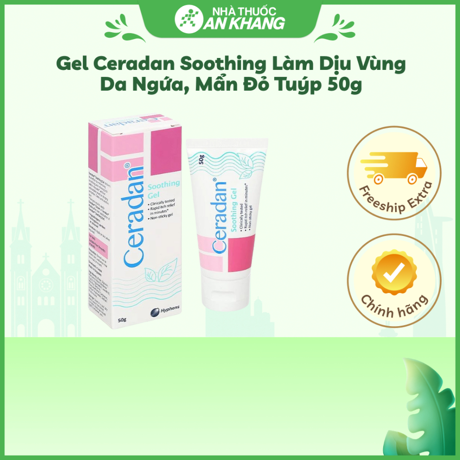 Gel Ceradan Soothing làm dịu vùng da ngứa, mẩn đỏ tuýp 50g
