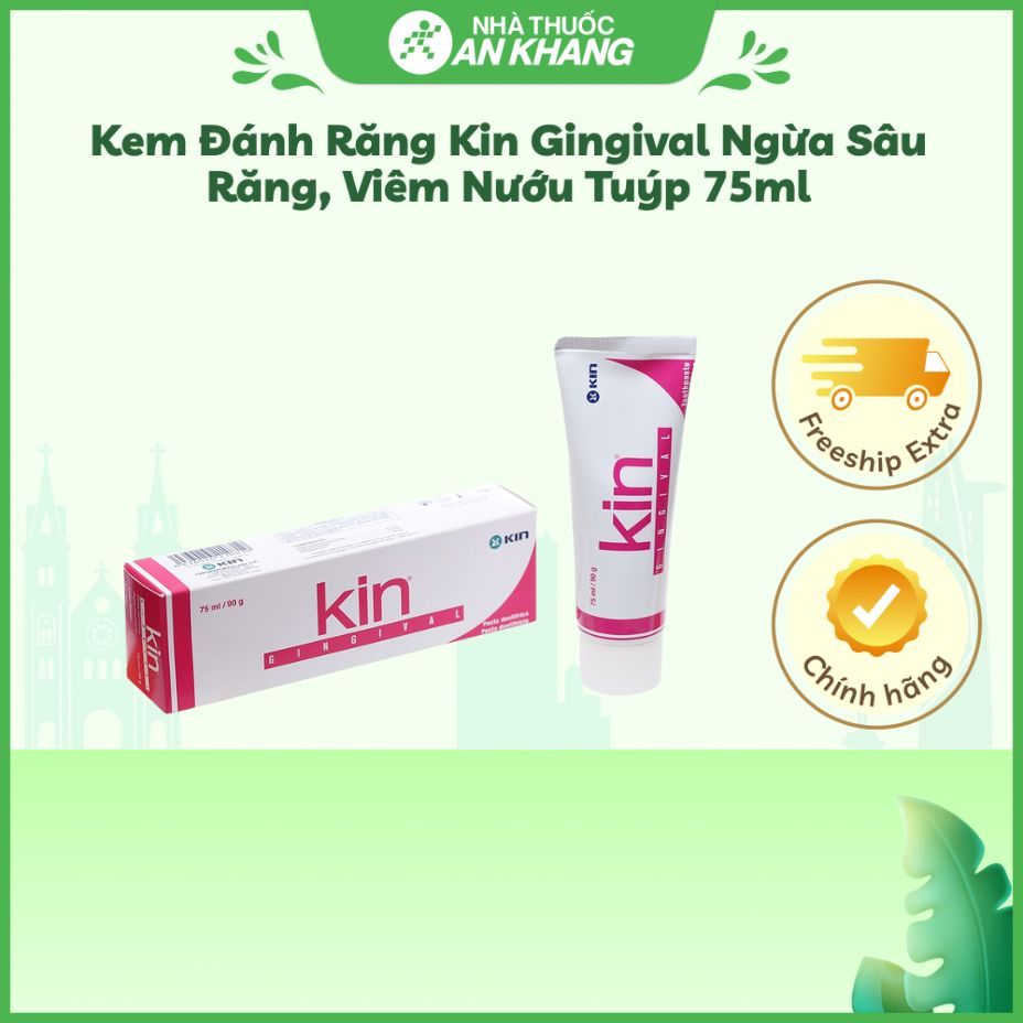 Kem đánh răng Kin Gingival ngừa sâu răng, viêm nướu tuýp 75ml