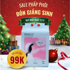 Khăn mặt khô SIMHA dùng 1 lần đa năng lau mặt tẩy trang mềm mịn với da