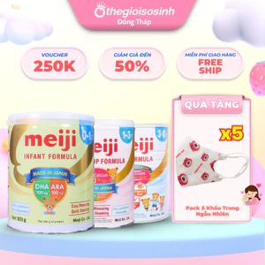 Sữa Công Thức Meiji Infant Formula 0-10Tuổi Bổ Sung DHA ARA FOS Nhập Khẩu Chính Hãng SSĐT