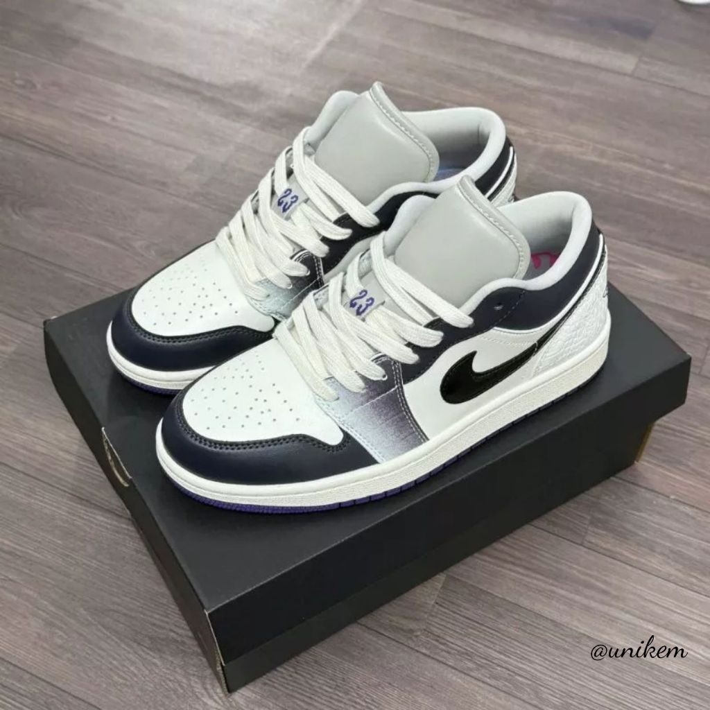 Giày Thể Thao Rắn Đế Tím Nam Nữ, Giày Sneaker Cổ Thấp Nam Nữ Dễ Phối Đồ || JA 07
