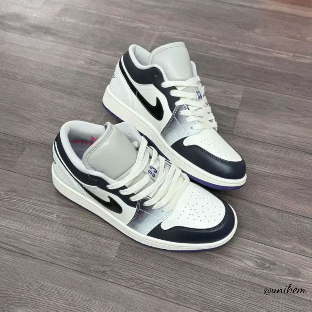 Giày Thể Thao Rắn Đế Tím Nam Nữ, Giày Sneaker Cổ Thấp Nam Nữ Dễ Phối Đồ || JA 07