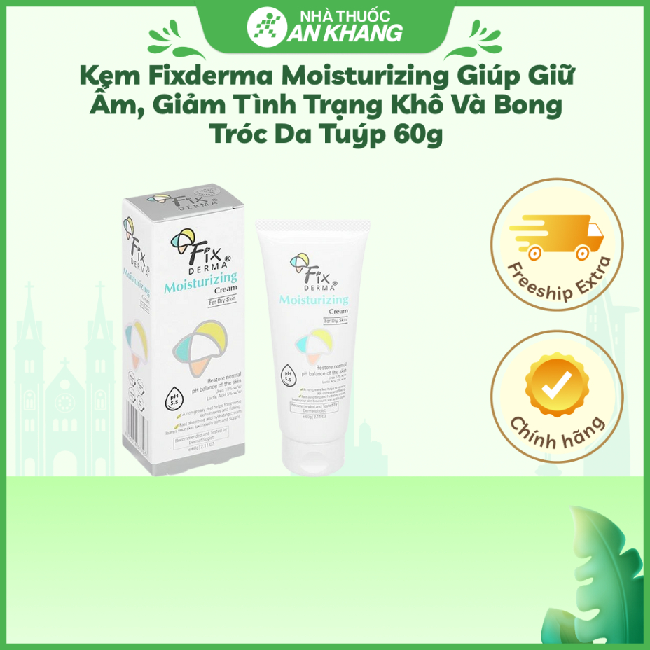 Kem dưỡng FIXDERMA Moisturizing Cream giúp cân bằng độ ẩm, giảm tình trạng khô da (Tuýp 60g)