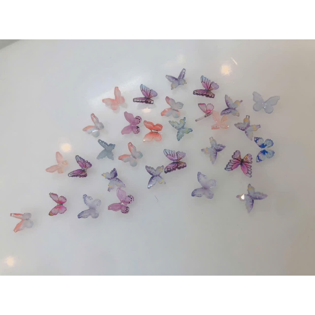 Set Charm Bướm Đính Móng – Hộp Charm Trang Trí Nail Lấp Lánh, Dễ Gắn, Phù Hợp Mọi Kiểu Nail