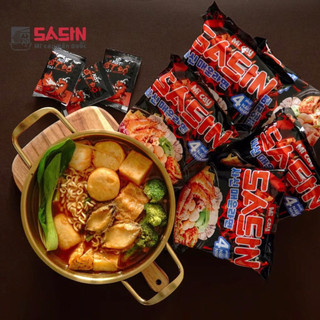 [ 5 GÓI ] MÌ CAY SASIN VỊ KIM CHI & MÌ CAY SASIN VỊ SOYUM + 5 GÓI XỐT ỚT ĐỘ 10G