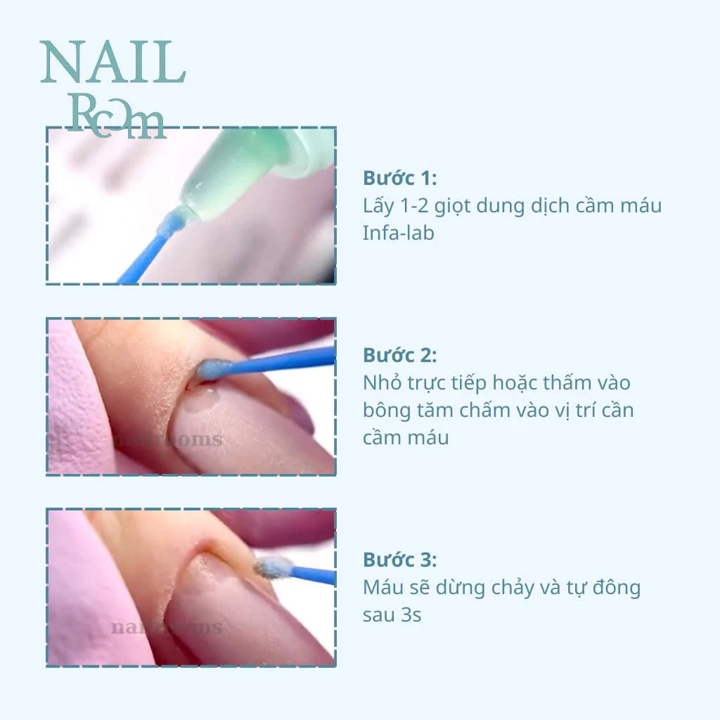 Dung Dịch Cầm Máu INFA LAB 15ml Chính Hãng Mỹ – Cầm Máu Sau 3 Giây, An Toàn, Hiệu Quả Cho Thợ Nail & Spa
