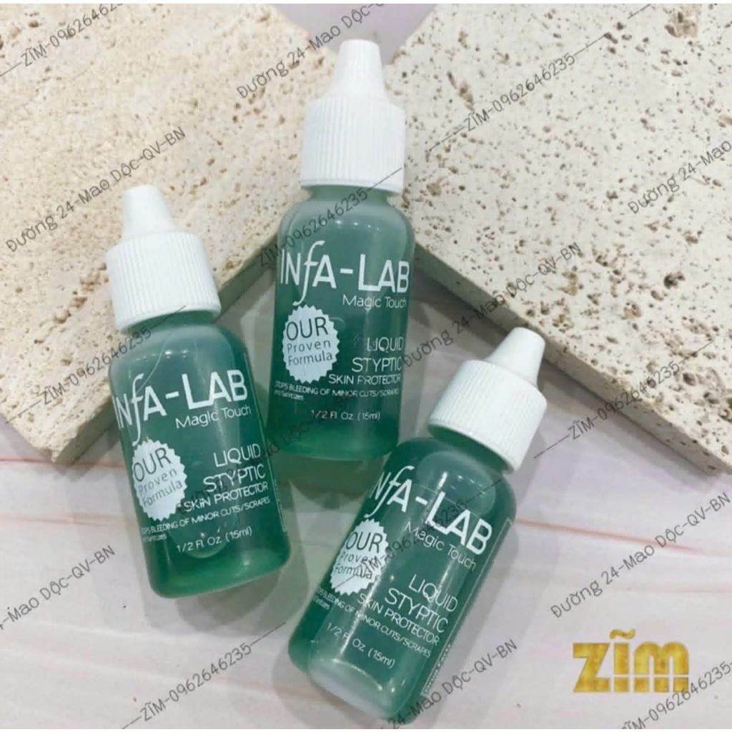 Dung Dịch Cầm Máu INFA LAB 15ml Chính Hãng Mỹ – Cầm Máu Sau 3 Giây, An Toàn, Hiệu Quả Cho Thợ Nail & Spa