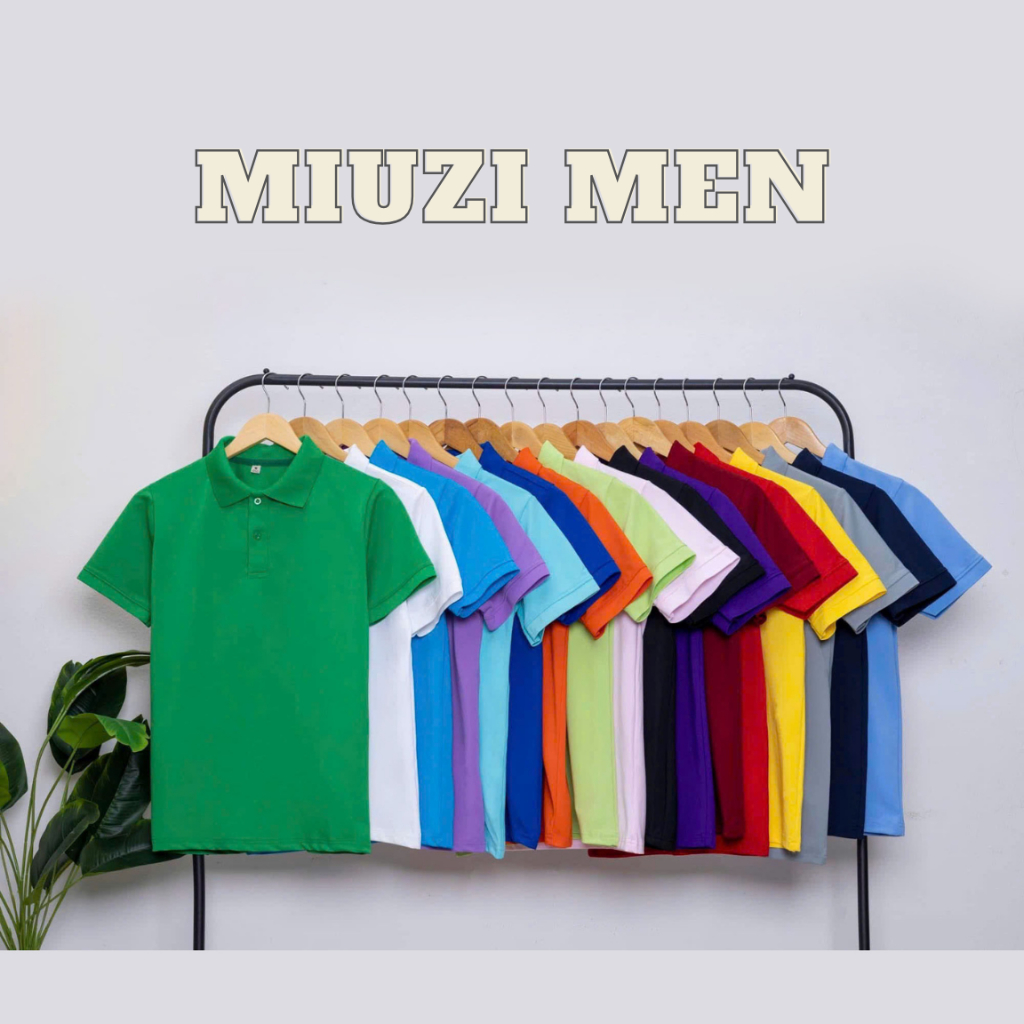 Áo polo nam nữ trơn nhiều màu vải polo cá sấu 4 chiều ôm form PL002