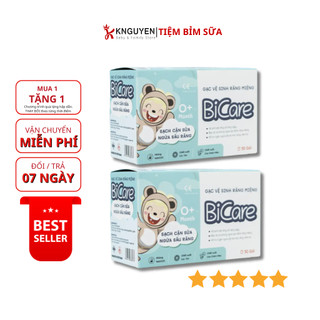 Gạc vệ sinh răng miệng Bicare / Rơ lưỡi Bicare cho bé (30 gói)