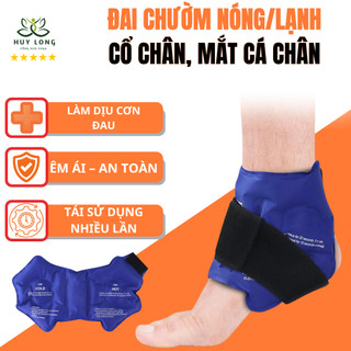 Bộ chườm cổ chân và bàn chân Nóng Lạnh cao cấp ECOFIT, hỗ trợ phục hồi sau mổ, chấn thương thể thao