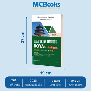 Sách - Combo Giáo Trình Hán Ngữ BOYA Sơ cấp 1,2 & Trung cấp 1 – Phiên bản 3 HSK 9 cấp - MCbooks