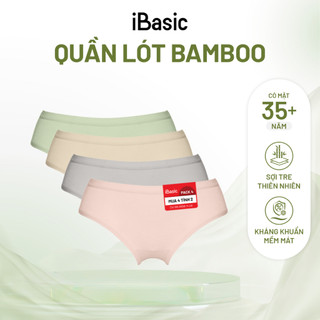 Quần lót nữ, quần lót nam vải bamboo kháng khuẩn mềm mại combo pack 4 tiết kiệm