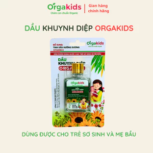 Dầu Khuynh Diệp Orgakids Bổ Sung Vitamin E, Tinh Dầu Hướng Dương - Chai 25ml