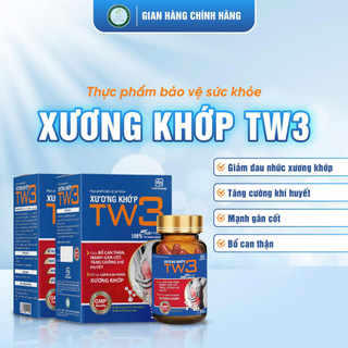 Xương Khớp TW3 - Hỗ Trợ Giảm Đau Nhức, Thoái Hóa Khớp, Khó Vận Động (Chính Hãng)-Hộp 30Viên