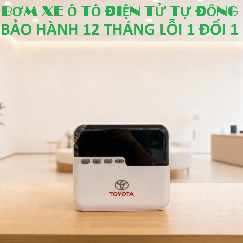 Bơm lốp ô tô Bơm lốp xe hơi điện tử tự ngắt Bảo hành 12 tháng Bomlopoto