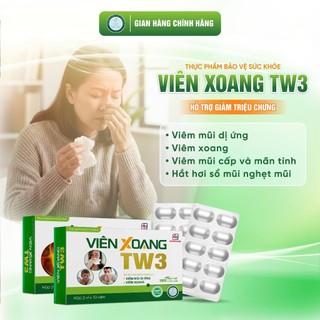 [Tặng Xịt Mũi Khi Mua 2] Viên Xoang TW3 Regenera - Hỗ Trợ Giảm Các Triệu Chứng Do Viêm Xoang, Viêm Mũi Dị Ứng