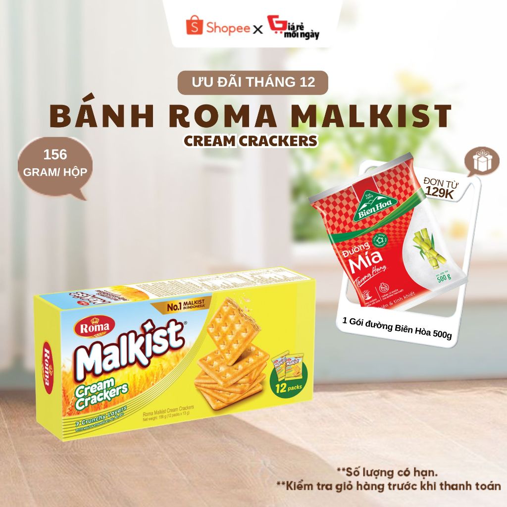 Bánh Roma Malkist Cream Crackers 156G | Shopee Việt Nam