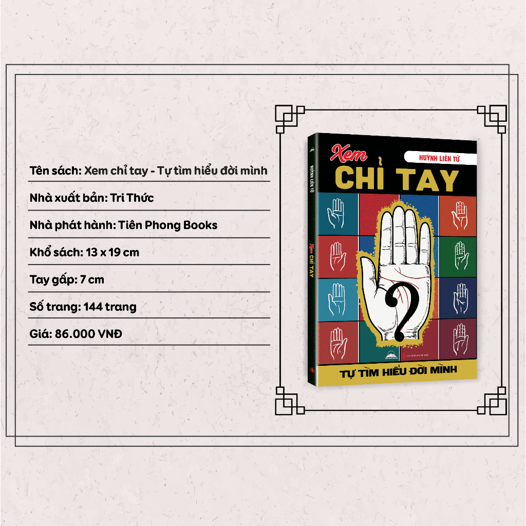 Sách - Xem Chỉ Tay - Giáo Sư Huỳnh Liên Tử