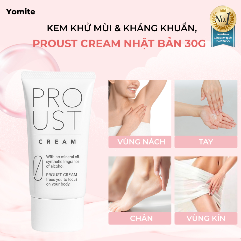 Sử dụng Tuýp Kem Khử Mùi Proust Cream trong đời sống