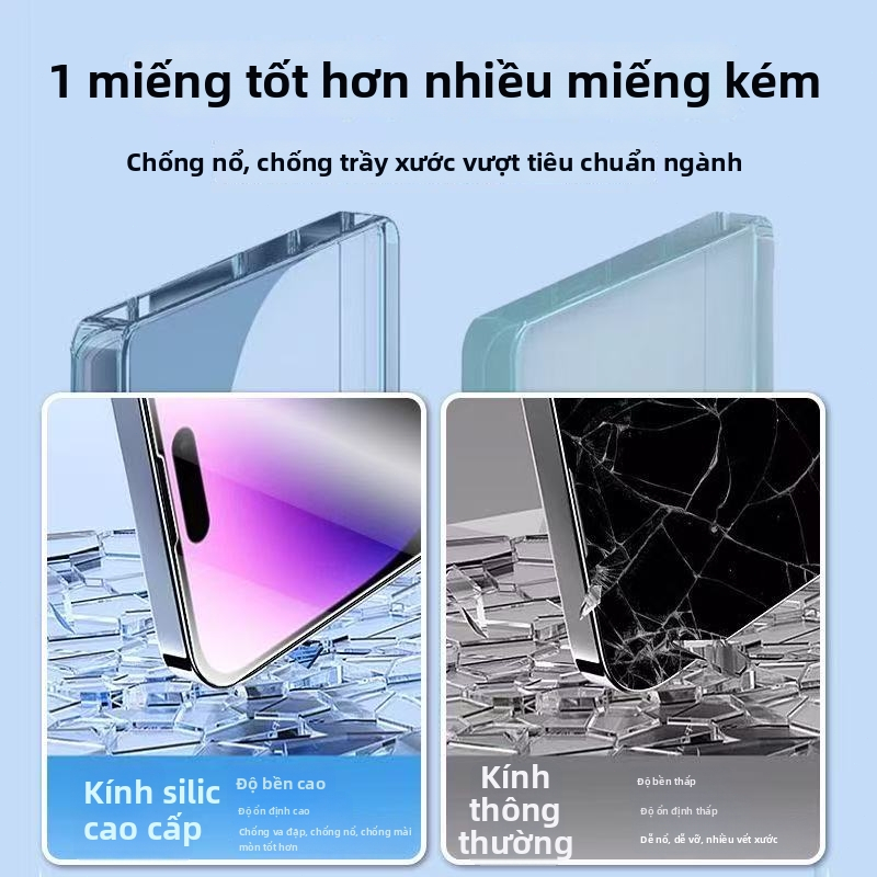 Xem xét cao độ thép màng áp dụng apple 14pro/16/17/15/13 chống thấm nước 12/11 chống lại dấu vân tay