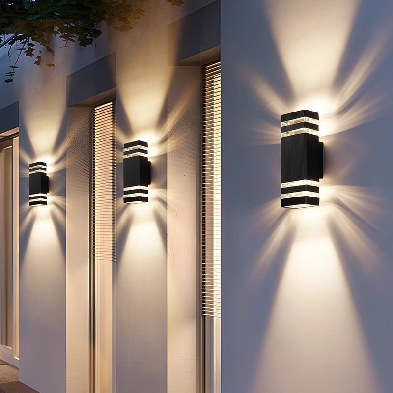Đèn Tường LED Đầu Kép Cao Cấp, Ánh Sáng Ấm 12W E27, Đèn Trang Trí Nhà Ở Hiện Đại 220V