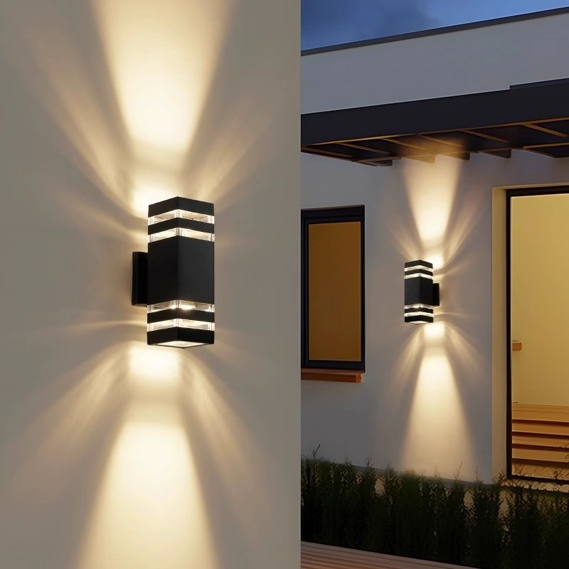 Đèn Tường LED Đầu Kép Cao Cấp, Ánh Sáng Ấm 12W E27, Đèn Trang Trí Nhà Ở Hiện Đại 220V