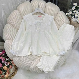 Sét Bộ Dài , Cồ Tròn Bèo Ren , Mẫu Tiểu Thư Mới - MS A10