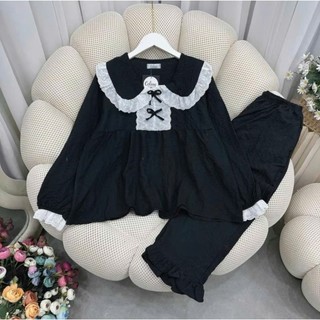 Sét Bộ Dài , Cồ Tròn Bèo Ren , Mẫu Tiểu Thư Mới - MS A10