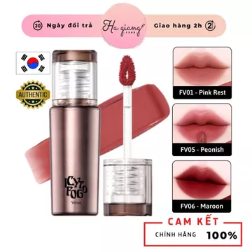 [BẢN MỚI PHÉP THUẬT] Son Kem Black Rouge Icy To Fog Velvet Tint bám màu tốt FV05 Hồng khô, FV07 Đỏ đất chất son mềm mại