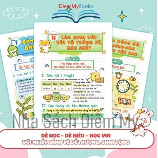Sách Takenote kiến thức toán và dạng toán lớp 3 với các chủ đề về đại số và hình học 138 trang