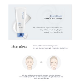 Combo Làm Sạch Cân Bằng Elravie Deep Cleansing Foam & Reset Essence
