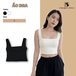 Áo bra nữ Twentyfive croptop vải thun cotton 2 lớp co dãn, không đệm mút TL46