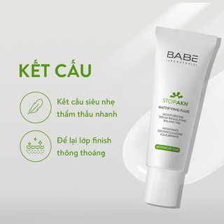 Kem dưỡng cho da dầu mụn BABÉ Stop AKN Mattifying Moisturiser 50ml