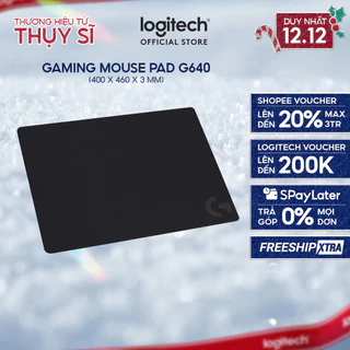 Bàn di chuột chơi gaming Logitech G640 - Bề mặt vải, ma sát tốt, chống trượt