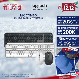 Combo Bàn phím Bluetooth Logitech MX Keys S | Chuột không dây Logitech MX Anywhere 3s