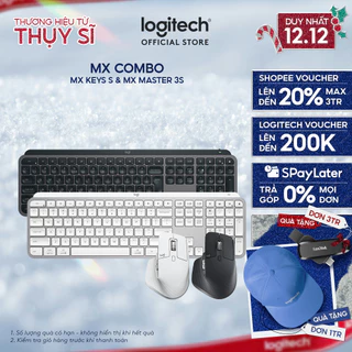 Combo Bàn phím không dây Bluetooth Logitech MX Keys S và Chuột không dây MX Master 3s