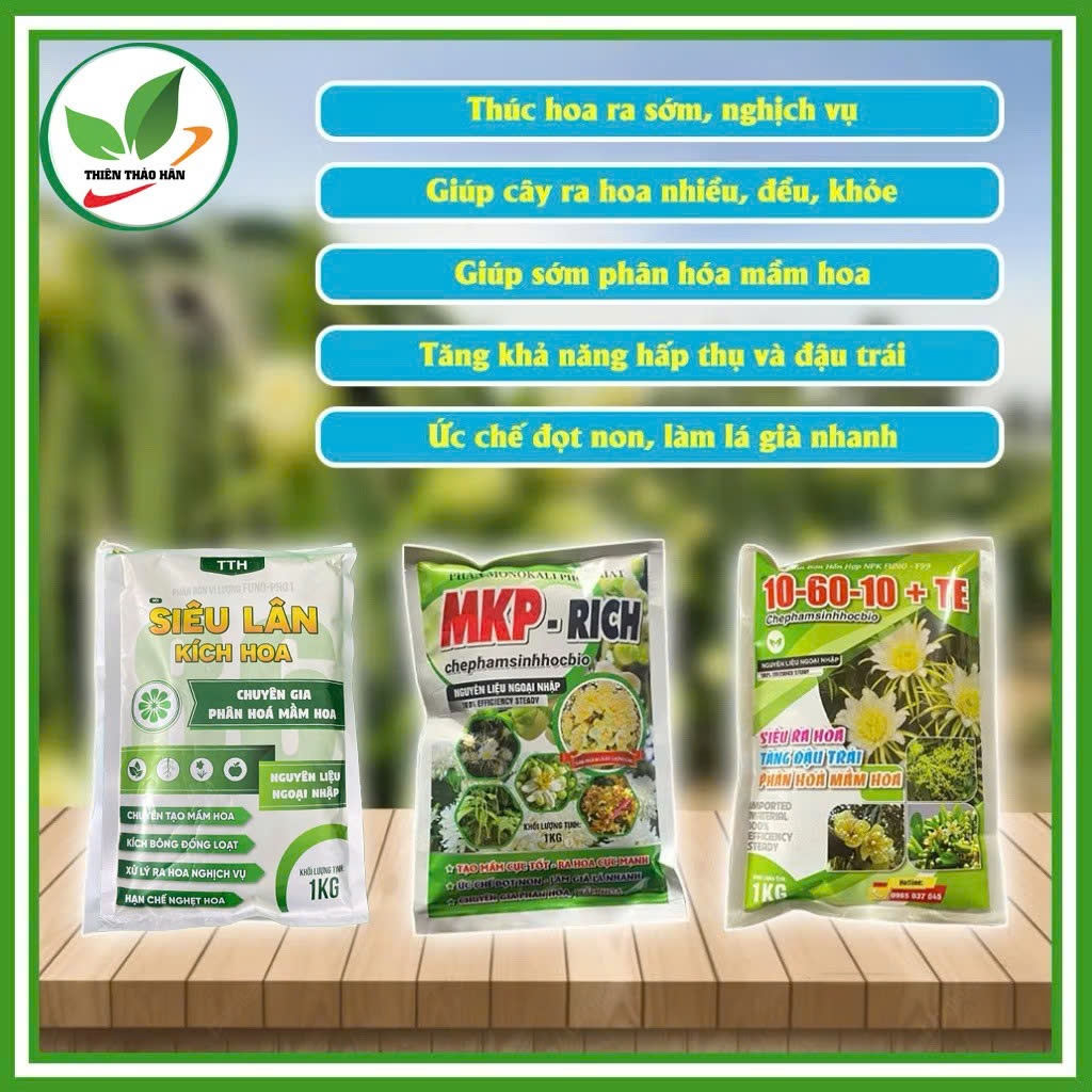 Combo bộ 3 siêu ra hoa.Mỗi loại 1kg
