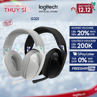 Tai nghe Gaming không dây Bluetooth Logitech G321 LIGHTSPEED - Cần micro 16 kHz, pin 20 giờ